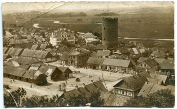 Вид с церкви на центральную площадь Каменца, 1940 год